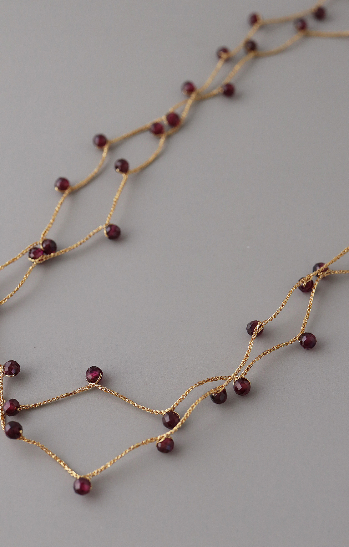 sazanami Necklace Garnet