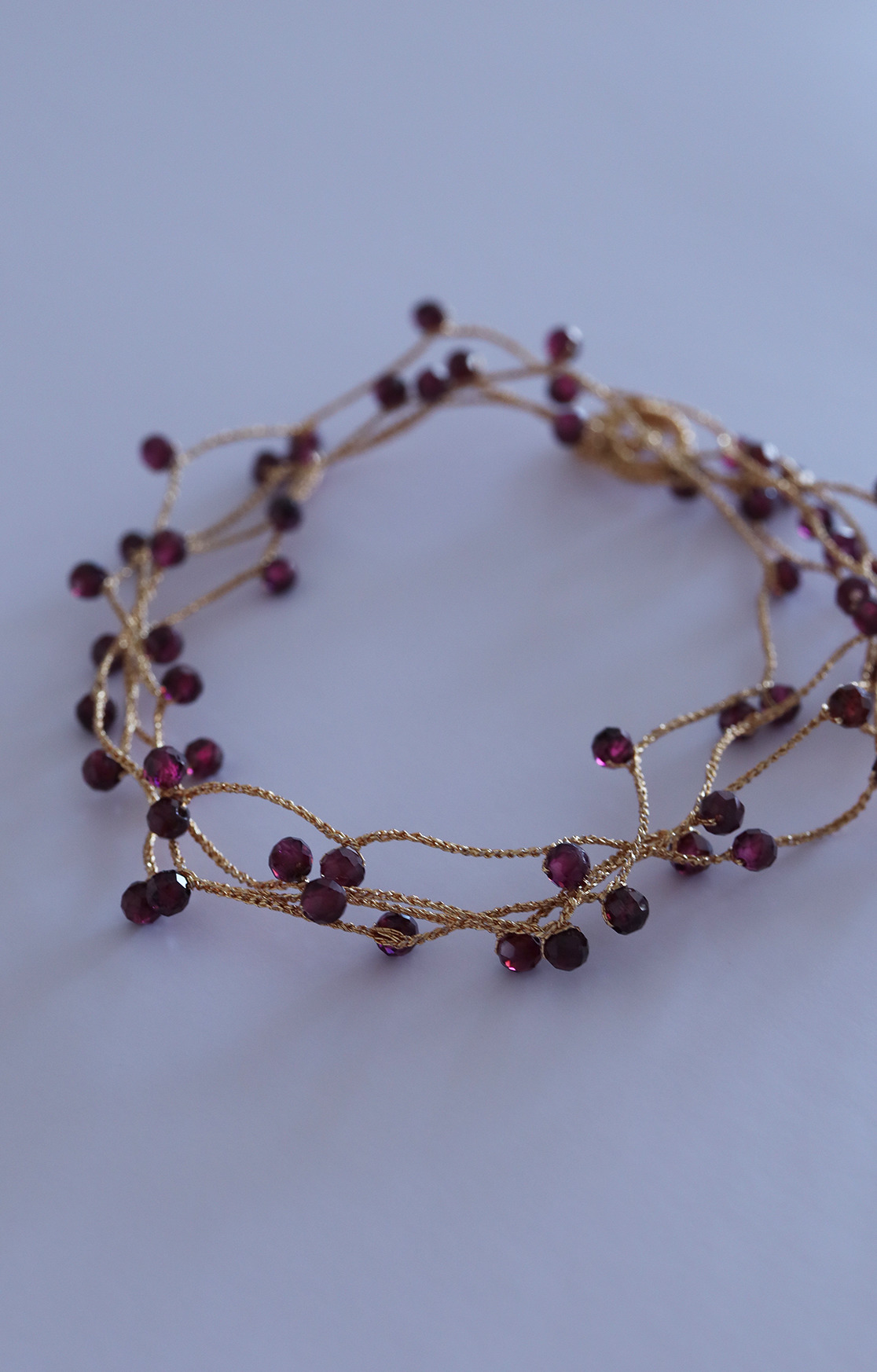 sazanami Necklace Garnet