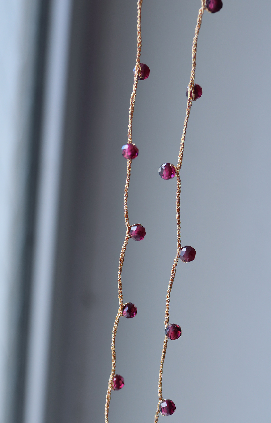 sazanami Necklace Garnet