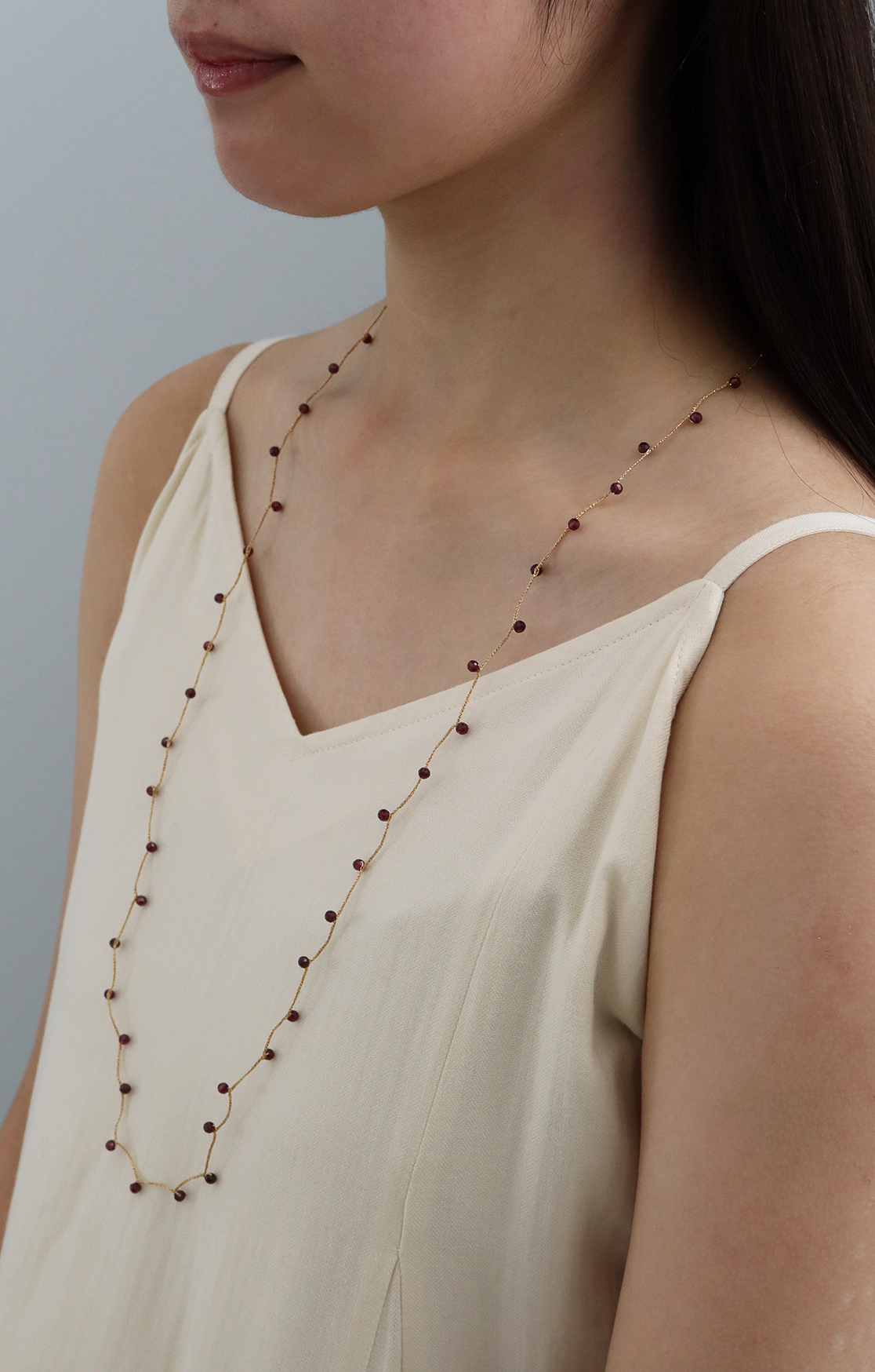 sazanami Necklace Garnet