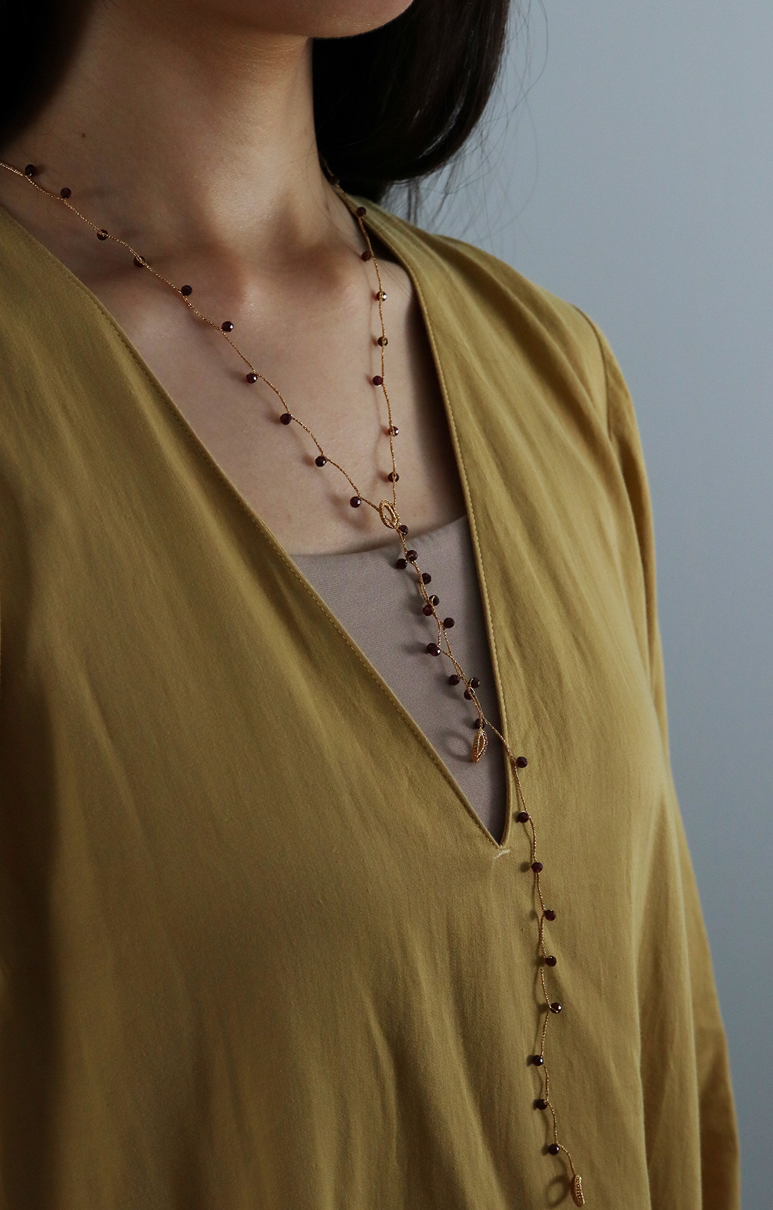 sazanami Necklace Garnet