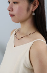 sazanami Necklace Garnet