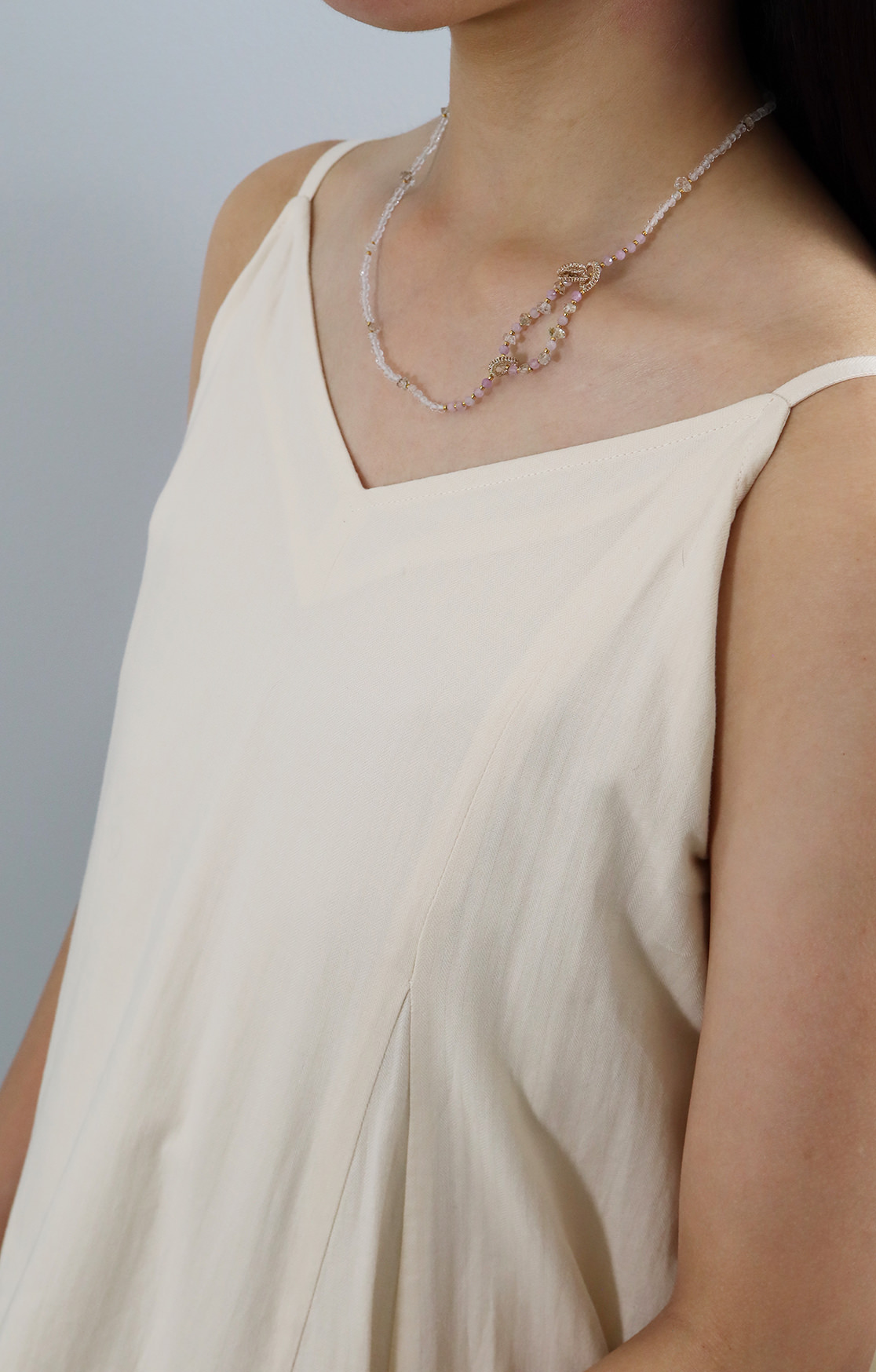 [受注] NATURE Amulet Short Necklace Kunzite