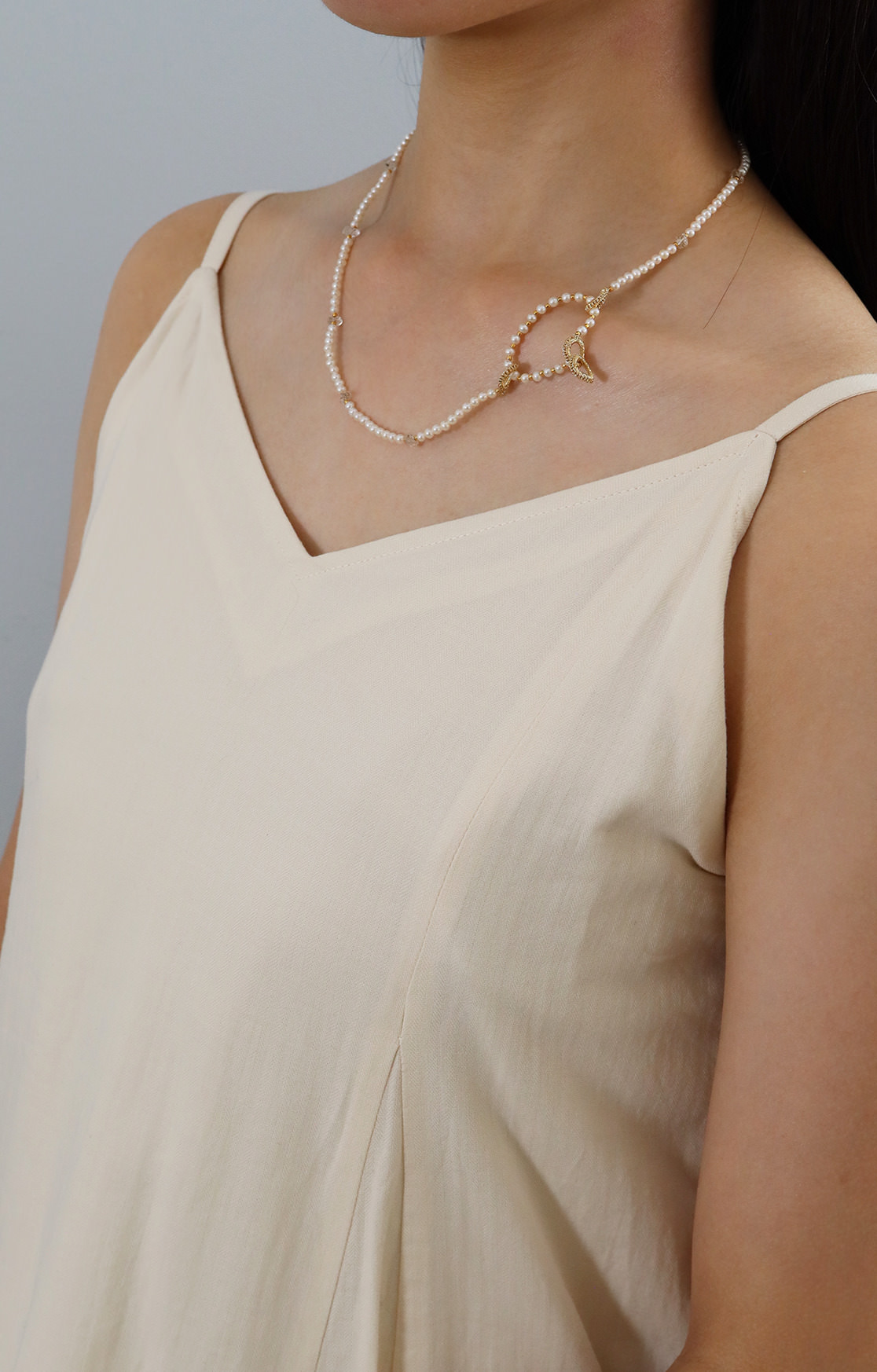 [受注] NATURE Amulet Short Necklace Pearl