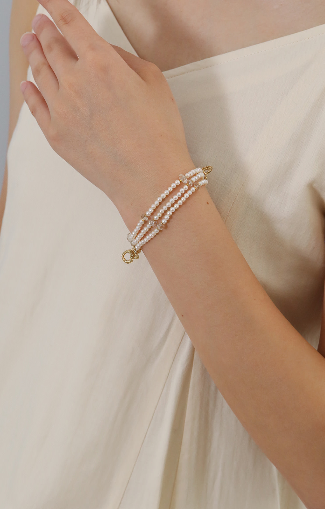 [受注] NATURE Amulet Short Necklace Pearl