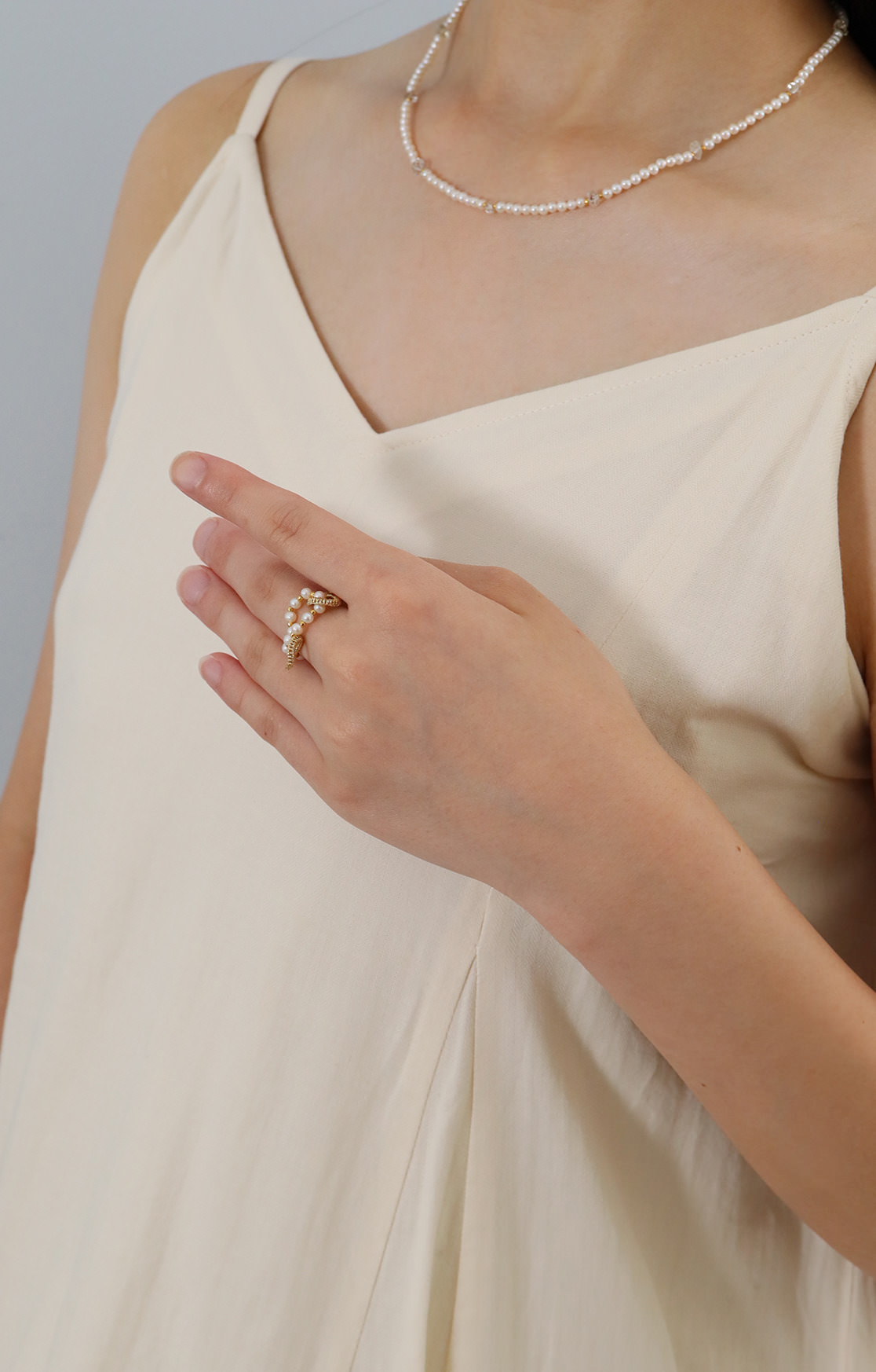 [受注] NATURE Amulet Short Necklace Pearl